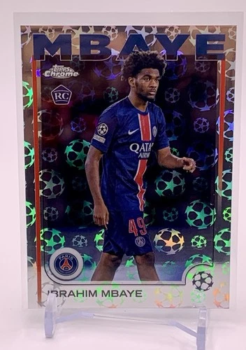 Ibrahim Mbaye 2024 Topps Chrome Refractor