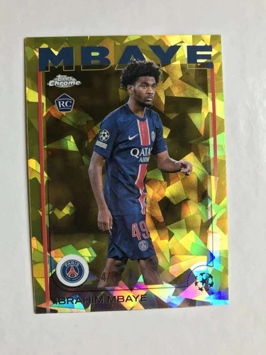 Ibrahim Mbaye 2024 Topps Chrome Sapphire Gold /75