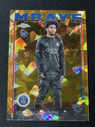 Ibrahim Mbaye 2024 Topps Chrome Sapphire Orange /25