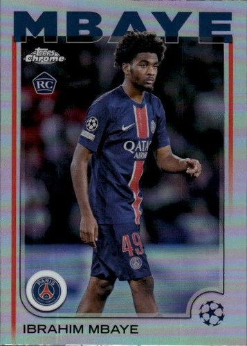 Ibrahim Mbaye 2024 Topps Chrome UEFA Club Competitions Refractor /29