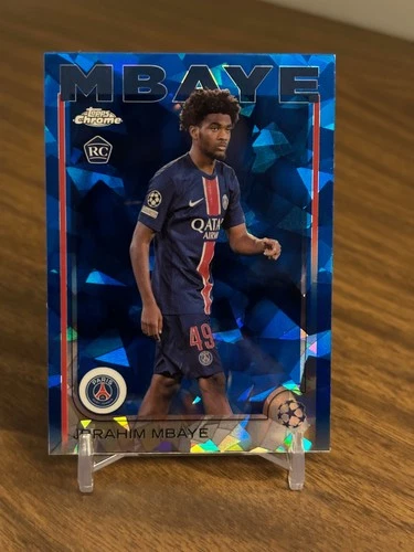 Ibrahim Mbaye 2024 Topps Chrome UEFA Sapphire #15