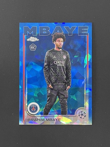Ibrahim Mbaye 2024 Topps Chrome UEFA Zaffiro
