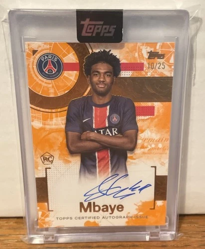 Ibrahim Mbaye 2024 Topps Exhibition Orange /25
