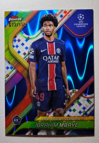 Ibrahim Mbaye 2024 Topps Finest Blue Raywave