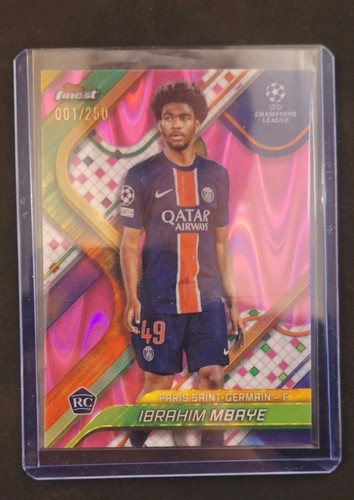 Ibrahim Mbaye 2024 Topps Finest Pink Raywave /250