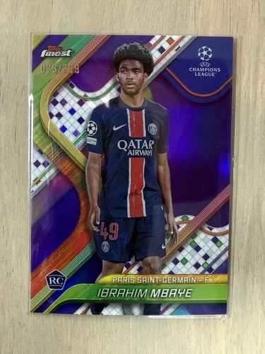 Ibrahim Mbaye 2024 Topps Finest Purple /299