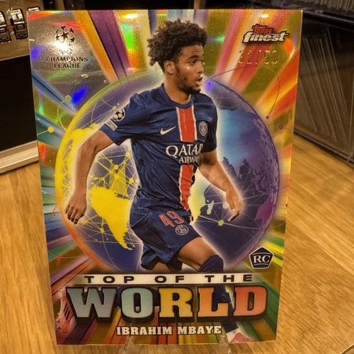 Ibrahim Mbaye 2024 Topps Finest UEFA UCC Gold /50