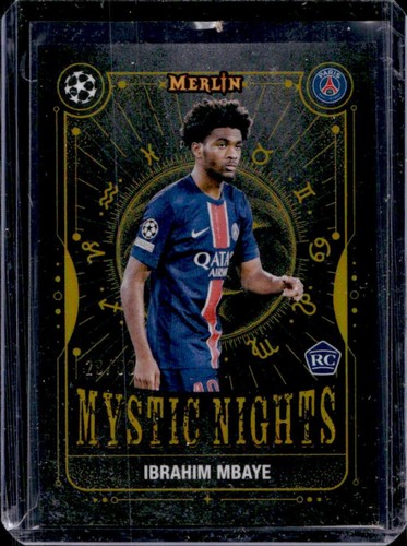 Ibrahim Mbaye 2024 Topps Merlin Chrome UCC Gold Refractor /50