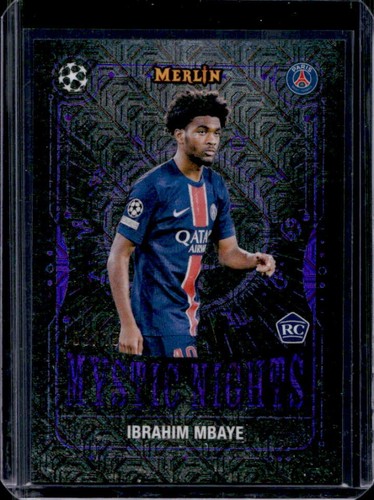 Ibrahim Mbaye 2024 Topps Merlin Chrome UCC Purple Refractor /15