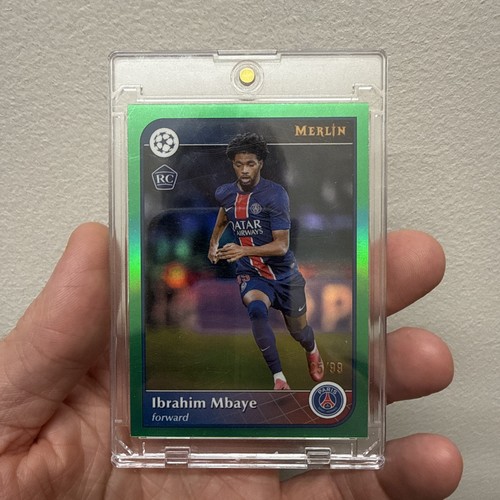 Ibrahim Mbaye 2024 Topps Merlin Chrome Verde Rifrattore /99