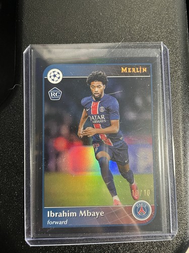 Ibrahim Mbaye 2024 Topps Merlin UEFA 2024-25 Black /10