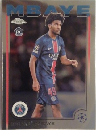 Ibrahim Mbaye 2024 Topps Chrome UEFA Club Competitions