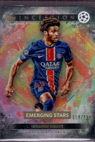 Ibrahim Mbaye 2024 Topps Inception UCC Black Foil /199