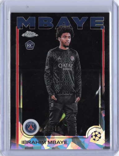 Ibrahim Mbaye 2024 Topps UCC Sapphire Black /10