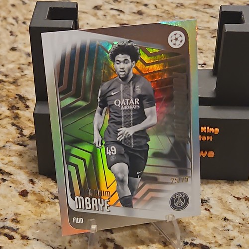Ibrahim Mbaye 2025 Topps UEFA Club Competitions Black & White /75