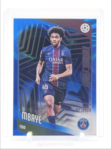 Ibrahim Mbaye 2025 Topps UEFA Future Stars Blue /150