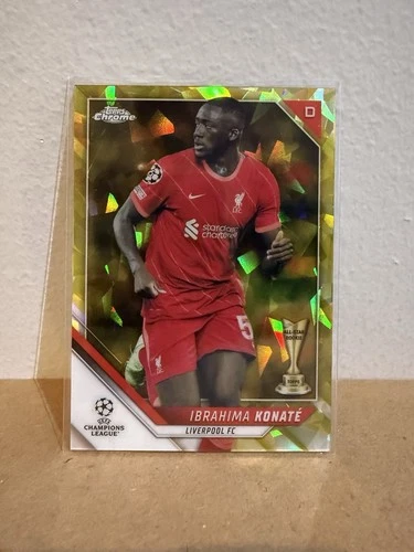Ibrahima Konate 2022 Topps Chrome Yellow Shatter /99