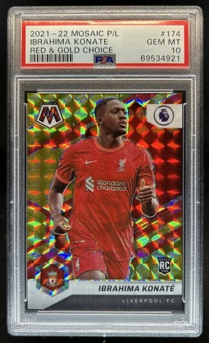 Ibrahima Konate 2021 Panini Mosaic Red and Gold /88