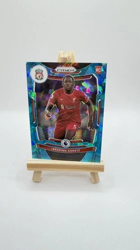 Ibrahima Konate 2021 Panini Prizm Blue Cracked Ice /75