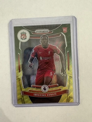 Ibrahima Konate 2021 Panini Prizm Green Yellow Prizm