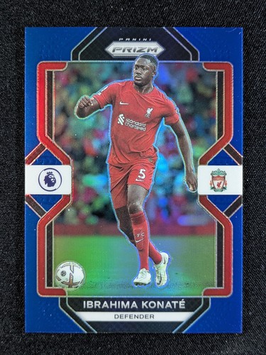 Ibrahima Konate 2022 Panini Prizm Premier League Blue Prizm 46/175