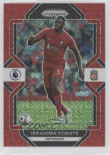 Ibrahima Konate 2022 Panini Prizm Premier League Red Mojo /99