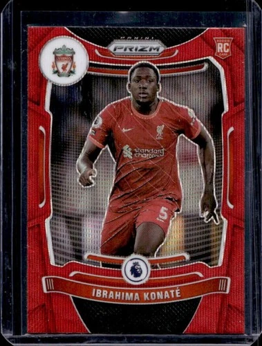 Ibrahima Konate 2021 Panini Prizm Premier League Red Wave #80