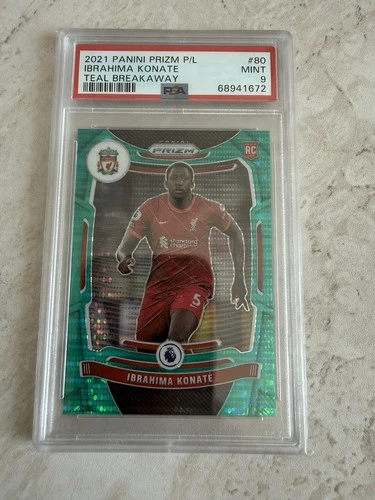 Ibrahima Konate 2021 Panini Prizm Teal Breakaway /49