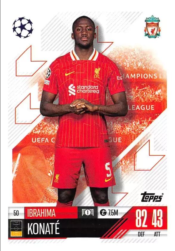 Ibrahima Konate 2024 Topps Match Attax UEFA Club Competitions