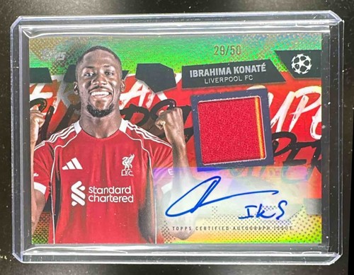 Ibrahima Konate 2025 Topps UEFA Clubes Competiciones Lámina de Oro /50