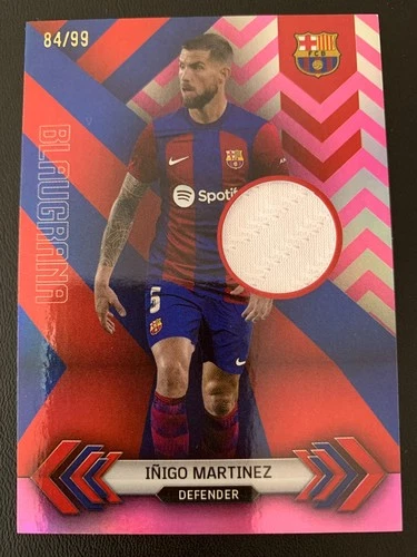 Íñigo Martínez 2023 Topps FC Barcelona Equipo Rosa /99