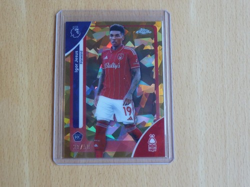 Igor Jesus 2025 Topps Chrome Premier League Sapphire /50