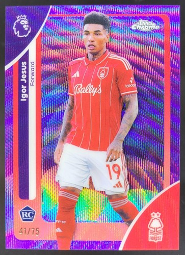Igor Jesus 2026 Topps Chrome Purple Wave Refractor /75