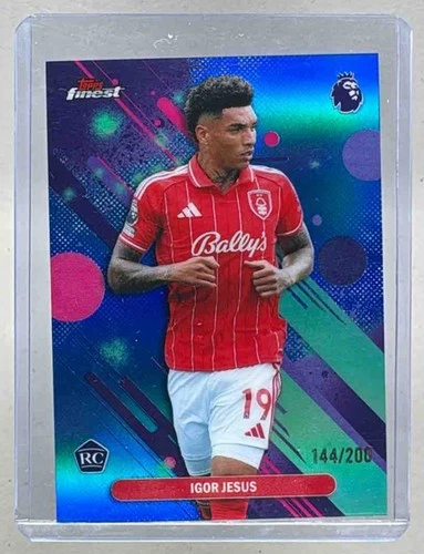 Igor Jesus 2025 Topps Finest Blue Refractor /200