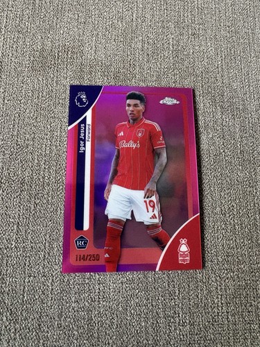 Igor Jesus 2026 Topps Premier League Chrome Pink /250