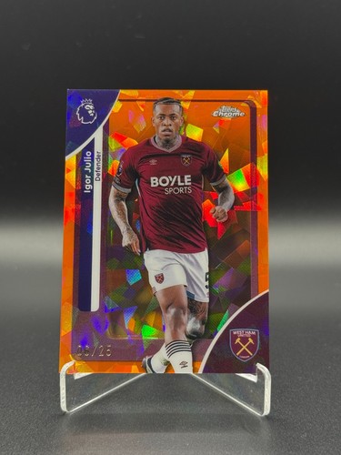 Igor Julio 2025 Topps Chrome Premier League Sapphire Orange /25