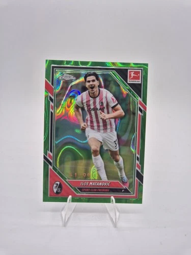 Igor Matanovic 2025 Topps Bundesliga Chrome Lava Green /99