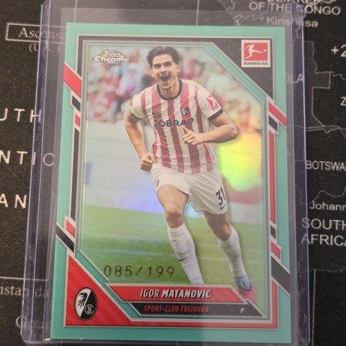Igor Matanovic 2025 Topps Chrome Bundesliga Aqua /199
