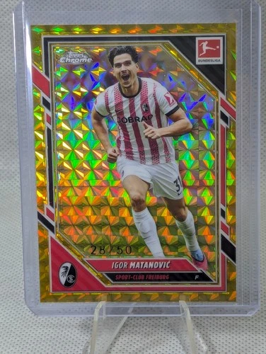 Igor Matanovic 2025 Topps Chrome Bundesliga Gold /50