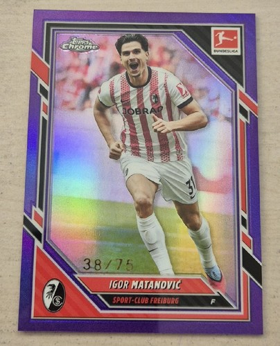 Igor Matanovic 2026 Topps Chrome Bundesliga Purple /75