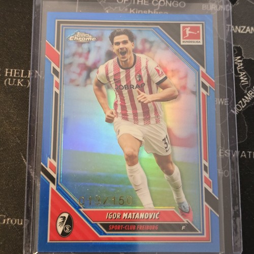 Igor Matanovic 2025 Topps Chrome Bundesliga True Blue /150