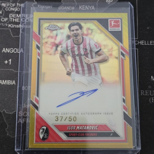 Igor Matanovic 2025 Topps Chrome Bundesliga True Gold /50