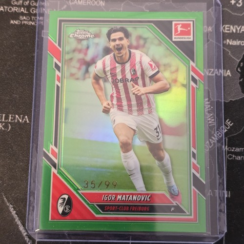 Igor Matanovic 2025 Topps Chrome Bundesliga True Green /99
