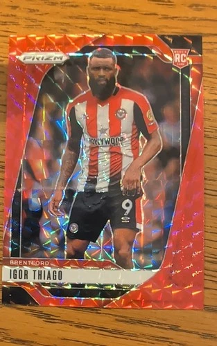 Igor Thiago 2024 Panini Prizm Premier League Red Mosaic Prizm