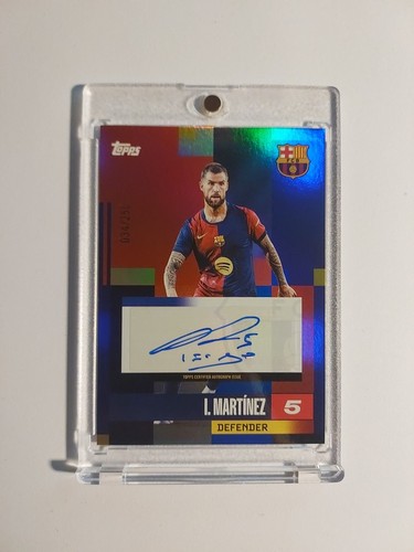 Iñigo Martínez 2024 Topps Barcelona Team Set Refractor /250