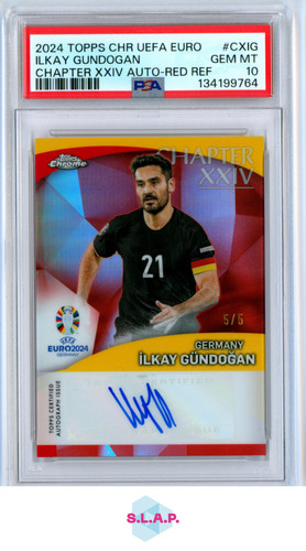 Ilkay Gundogan 2024 Topps Chrome Red Refractor /5