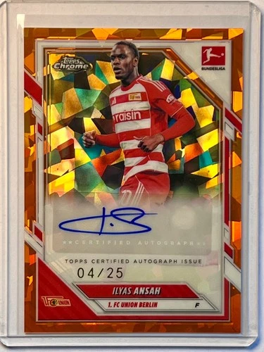 Ilyas Ansah 2025 Topps Chrome Orange Sapphire /25