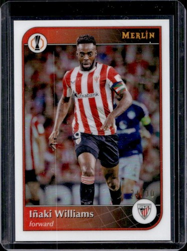 Inaki Williams 2024 Topps Merlin Chrome Pearl Refractor /30