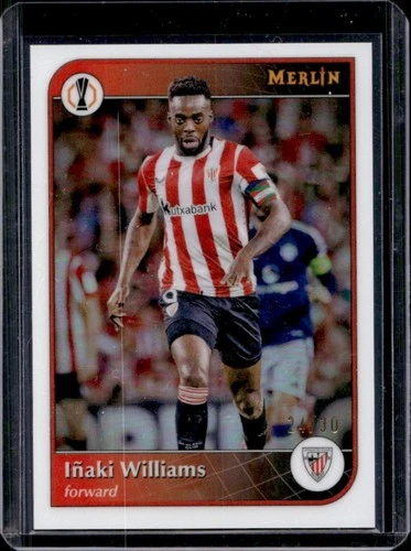 Inaki Williams 2024 Topps Merlin Chrome Pearl Refractor /30