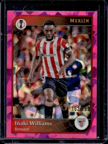 Inaki Williams 2024 Topps Merlin Chrome Pink Atomic Refractor /199